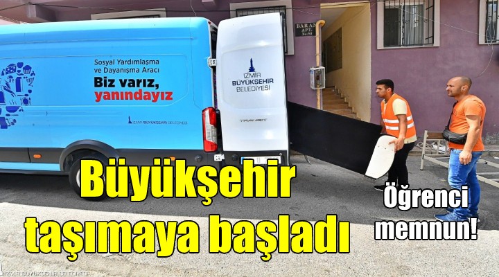 Büyükşehir, taşımaya başladı! Öğrenci memnun...