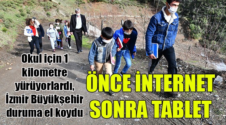 Büyükşehir’den önce internet sonra tablet desteği