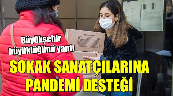 Büyükşehir’den sokak sanatçılarına ve müzisyenlere pandemi desteği