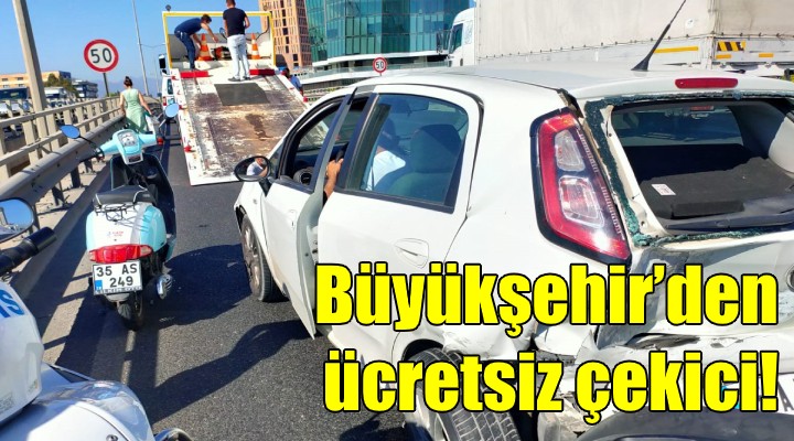 Büyükşehir’den ücretsiz çekici hizmeti