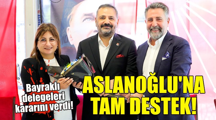 CHP Bayraklı’dan Aslanoğlu’na tam destek!