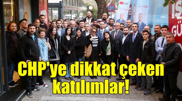 CHP Bornova ya dikkat çeken katılımlar!