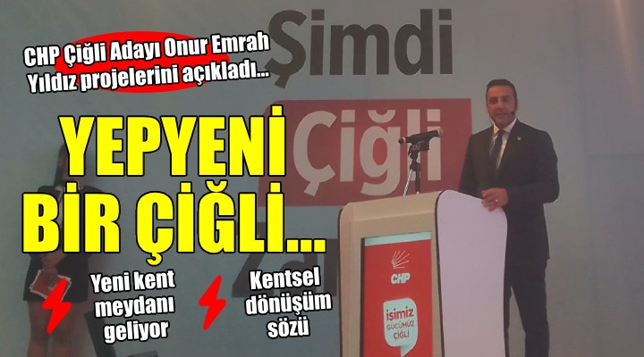 CHP Çiğli Adayı Onur Emrah Yıldız projelerini açıkladı...