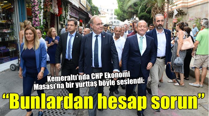 CHP Ekonomi Masası ndan Kemeraltı turu...