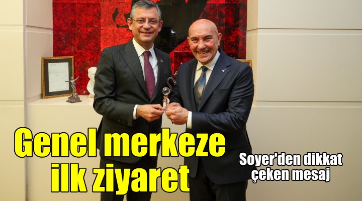 CHP Genel Başkanı Özgür Özel, Tunç Soyer le bir araya geldi...