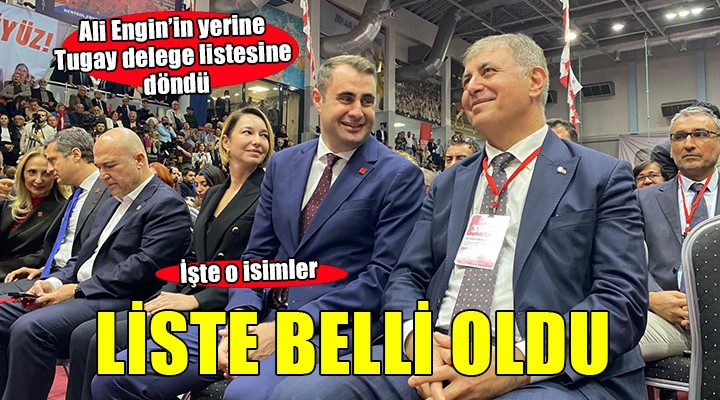 CHP İzmir'de Çağatay Güç'ün yönetim listesi belli oldu