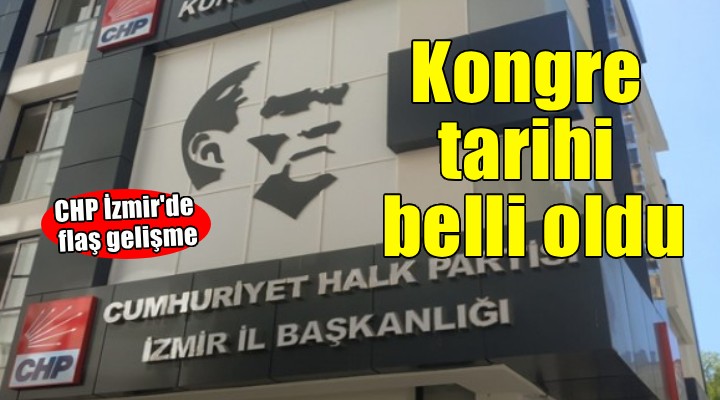 CHP İzmir de kongre tarihi belli oldu