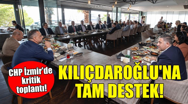 CHP İzmir den, Kılıçdaroğlu na tam destek!