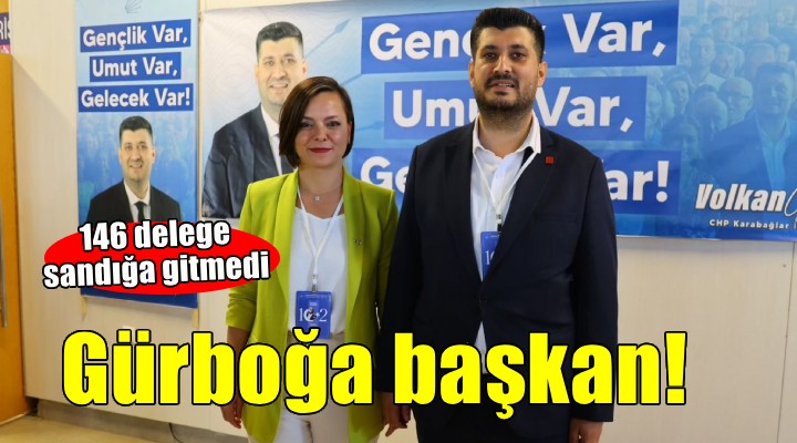 CHP Karabağlar da 146 delege oy kullanmadı, Gürboğa yeniden başkan seçildi!