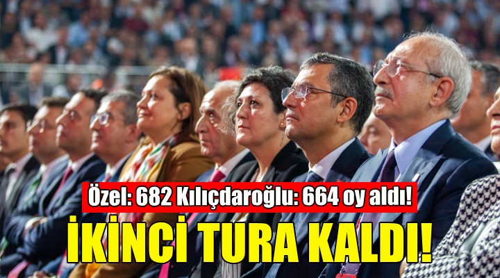 CHP Kurultayı nda seçim ikinci tura kaldı!