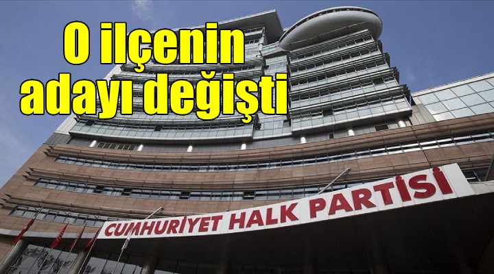 CHP MYK’dan merakla beklenen karar: O ilçenin adayı değişti!