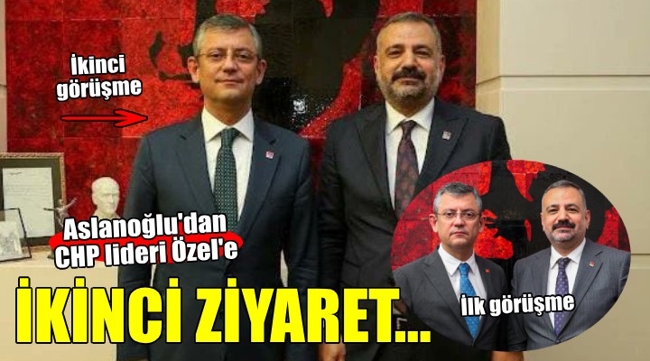 CHP de Aslanoğlu dan Özel e ikinci ziyaret