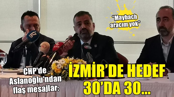 CHP de Aslanoğlu ndan flaş mesajlar...