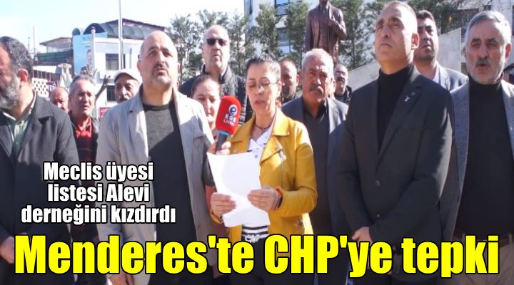 CHP de Menderes tepkisi...
