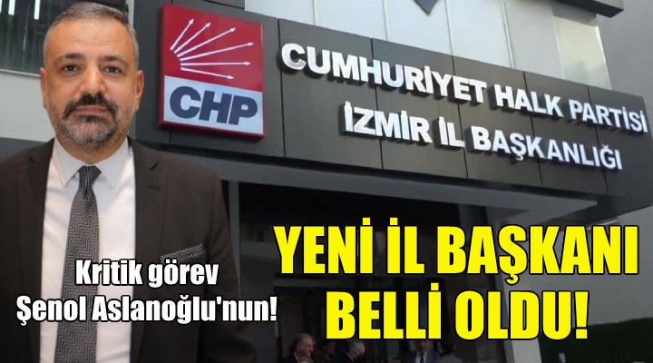 CHP İzmir de yeni il başkanı belli oldu!
