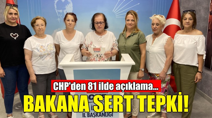 CHP den Aile Bakanı na sert tepki!