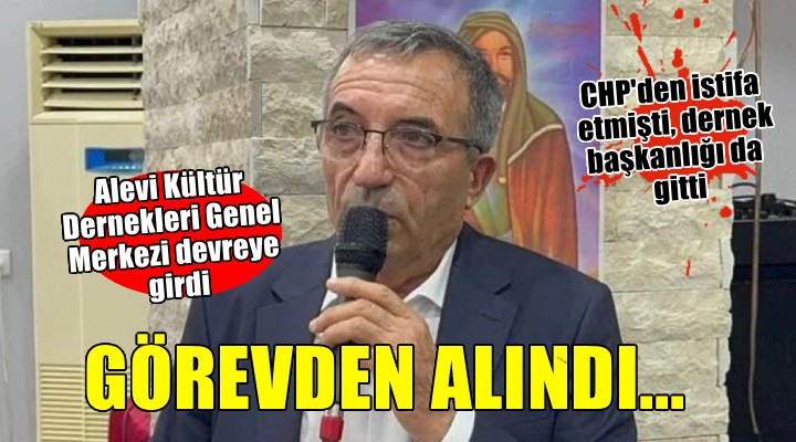 CHP den istifa etmişti... Alevi Kültür Dernekleri tarafından görevden alındı!