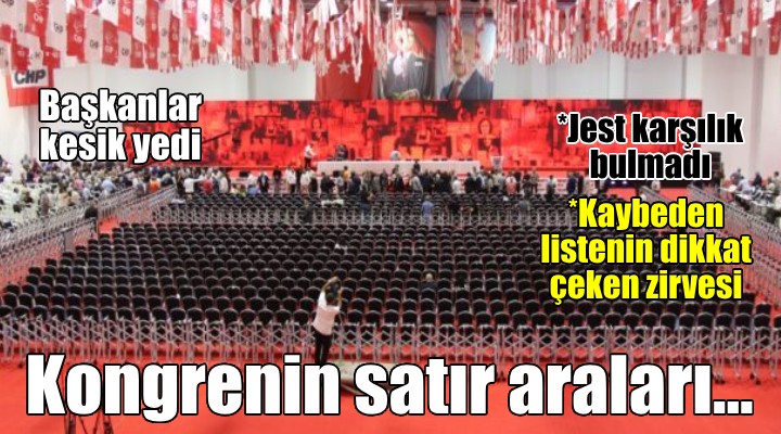 CHP kongresinden satır araları...