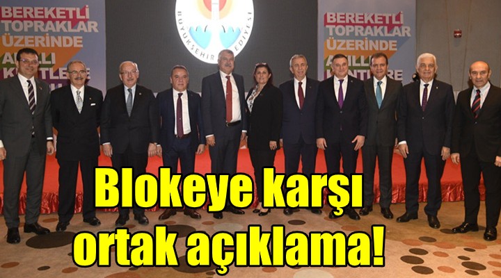 CHP li 11 başkandan bloke açıklaması