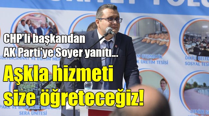CHP li Altıparmak tan AK Partili Şekerci ye sert Soyer yanıtı...