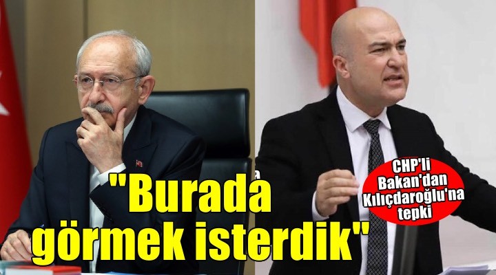 CHP'li Bakan'dan Kılıçdaroğlu'na tepki: Burada görmek isterdik, Sabah gazetesinde değil