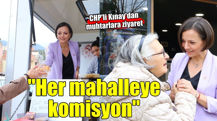 CHP li Kınay dan muhtarlara ziyaret...