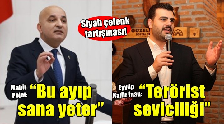 CHP li Polat ile AK Partili İnan ın siyah çelenk tartışması!