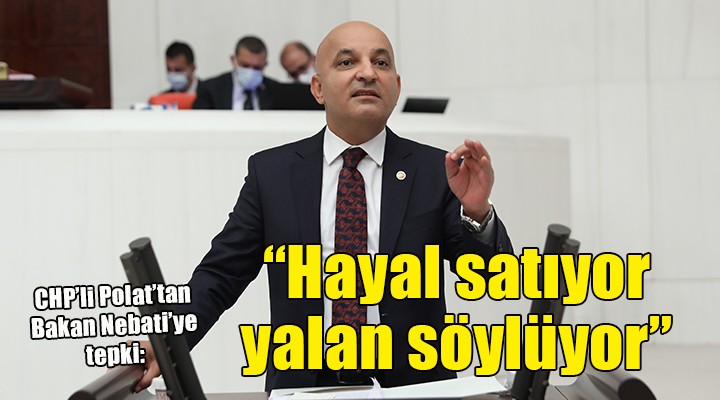 CHP li Polat tan Bakan Nebati ye:  İzmir de hayal satıyor 