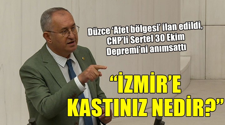 CHP li Sertel den Erdoğan a: İzmirli ye kastınız nedir?