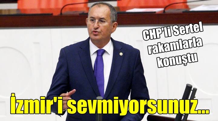 CHP li Sertel den  İzmir i sevmiyorsunuz  çıkışı