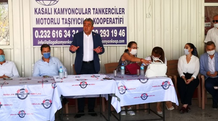 CHP li Serter kamyoncu esnafının sorunlarını dinledi