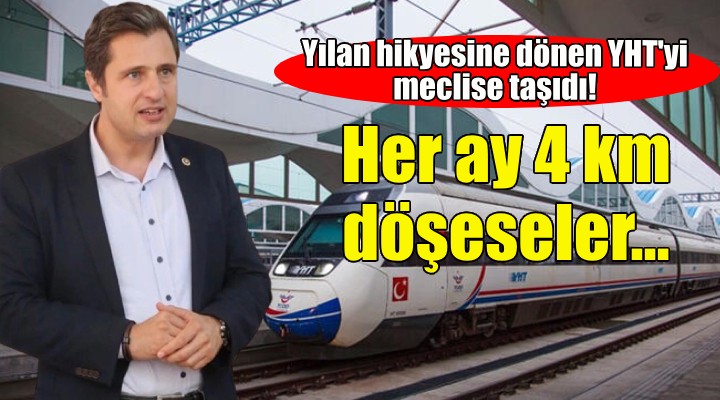 CHP li Yücel: Her ay 4 kilometre demiryolu döşeseler biterdi!