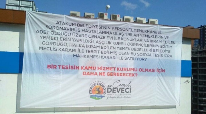 CHP li başkandan afişli haciz tepkisi!