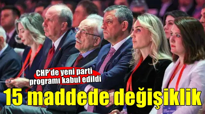 CHP tüzüğünde 15 madde değişti, PM üye sayısı 80 e çıktı