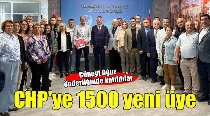 CHP ye İzmir de 1500 yeni üye...