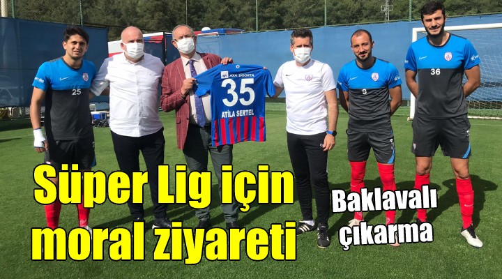 CHP’li Sertel’den play-off öncesi İzmir’in takımlarına moral ziyareti