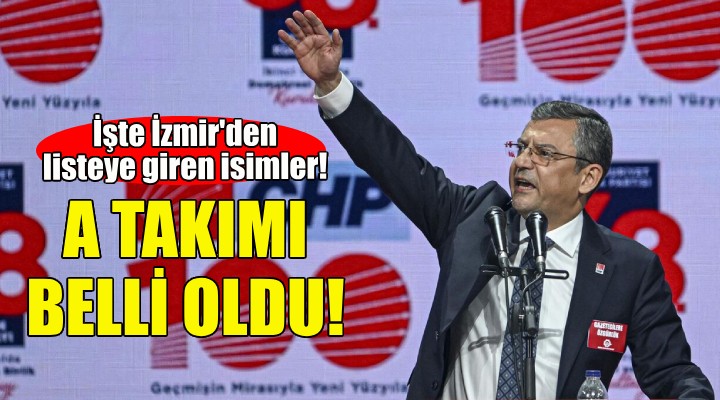 CHP’nin yeni A Takımı belli oldu!