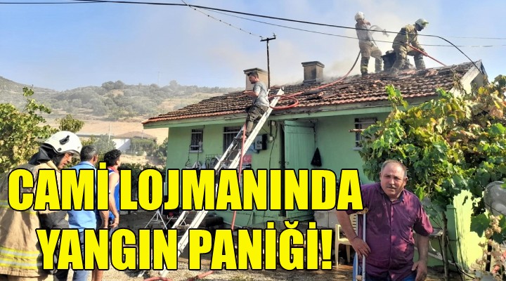 Cami lojmanında yangın!