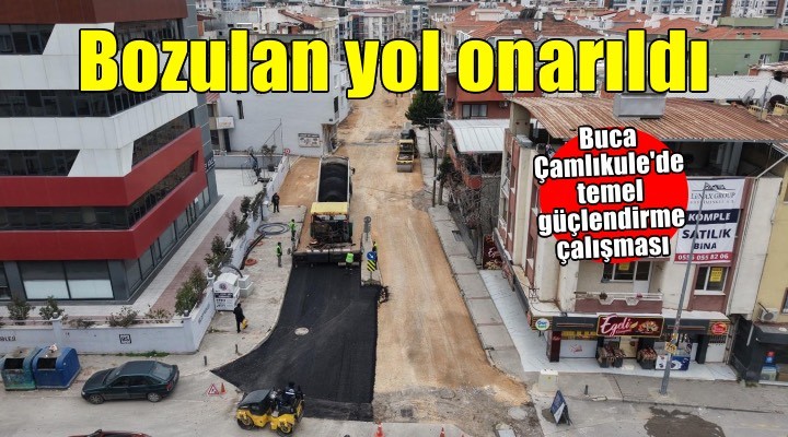 Çamlıkule’de bozulan yol onarıldı