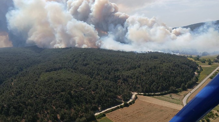 Çanakkale’de korkutan yangın…