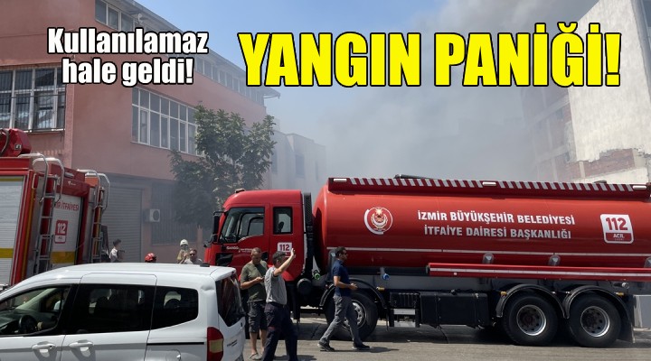 Çanta imalathanesinde yangın paniği!