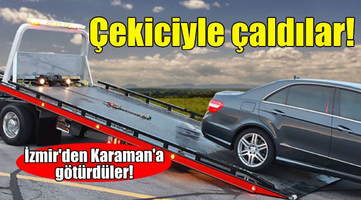 Çekicili hırsızlar yakalandı!