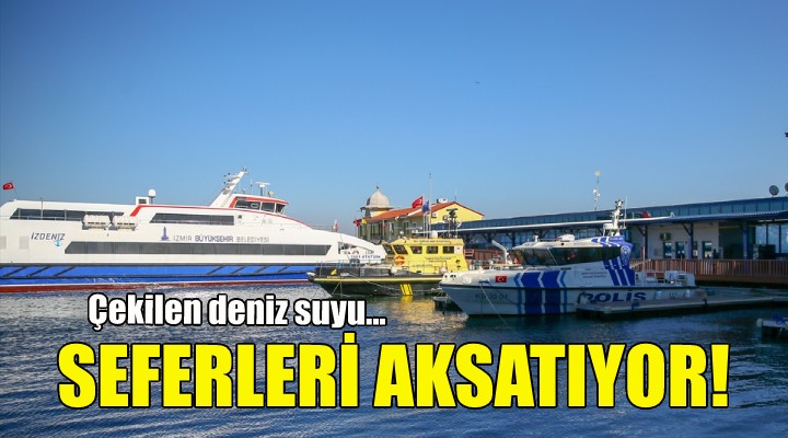 Çekilen deniz suyu seferleri aksatıyor!