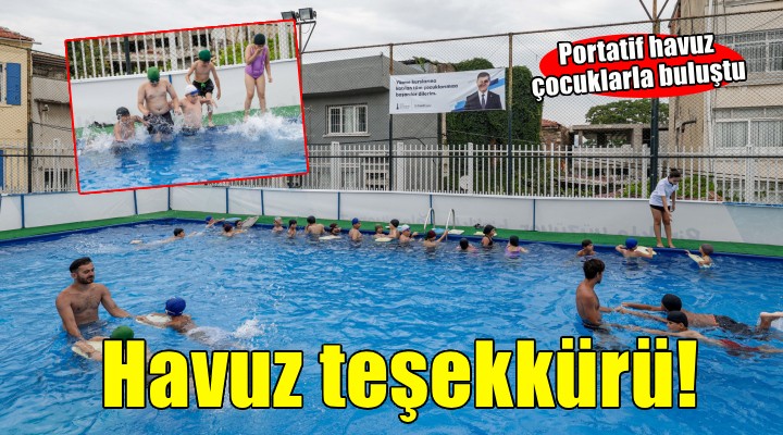 Başkan Tugay'a havuz teşekkürü!