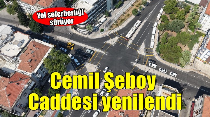 Cemil Şeboy Caddesi yenilendi