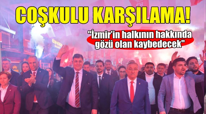 Cemil Tugay a Gaziemir de coşkulu karşılama!