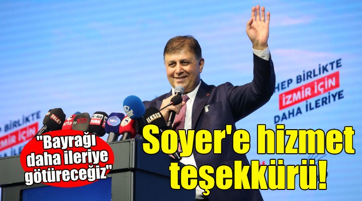 Cemil Tugay dan Tunç Soyer e hizmet teşekkürü!