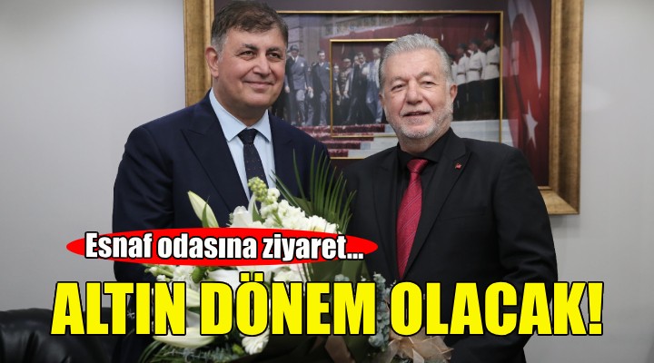 Cemil Tugay dan esnaf odasına ziyaret...  ESNAFIN ALTIN DÖNEMİ OLACAK 