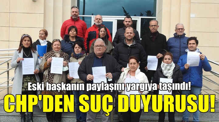 Çeşme CHP den eski başkan hakkında suç duyurusu!