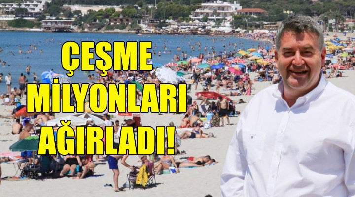 Çeşme bayramda milyonları ağırladı!